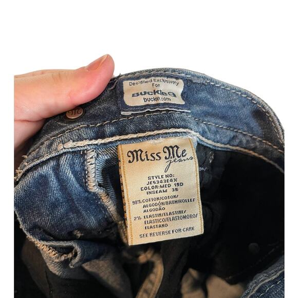 Miss Me Easy Bootcut Jeans Bedazzled Pockets Low Rise 26 - Picture 7 of 10